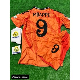 Resim R.e.a.l M.a.d.r.i.d 2024/25 Kylian Mbappe Yeni Sezon Iç Saha Çocuk Forması 4'lü SET(TURUNCU)ZYN26 