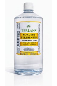 Resim Terlans Kokusuz Terebentin 1000 ml Odorless Oil Paint Thinner Tamamen Kokusuz 