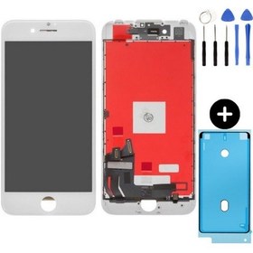 Resim Apple Uyumlu iPhone 7 A Kalite Lcd Ekran Dokunmatik Beyaz + Montaj Seti 