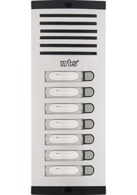 Resim Nts Diafon Sesli Işıklı Fotoselli Tek Sıra 7Li Zil Butonu 4007 