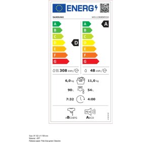 Resim Samsung WD11DB8B85GHAH Kurutmalı Çamaşır Makinesi 