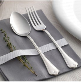 Resim Nehir Fulya Sade 6 Kişilik 36 Parça Çatal Kaşık Bıçak Takımı 