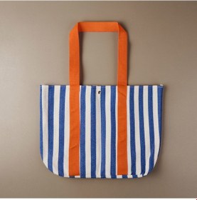 Resim Soft Plaj Çantası - Mavi - 48x35 Cm Çok Renkli 