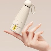 Resim Kompakt Seyahat Mini Koruyucu Kılıfla - Pratik ve Ultra Hafif, Yüksek Kalite, UV Koruma, 6 Güçlendirilmiş Kaburga, Manuel Açma, Şık Tasarım, Hem Erkeklere hem de Bayanlara Uygun, Seyahat Aksesuarı | Minimalist | Hafif 