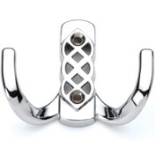 Resim Arvax Parlak Krom Kristal Portmanto Askı (5 Adet) 