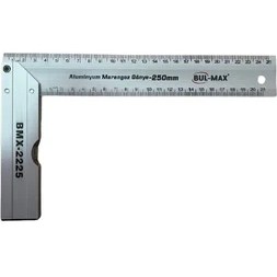 Resim Bul-Max Alüminyum Marangoz Gönye BMX-2225 250CM Renk Gri 