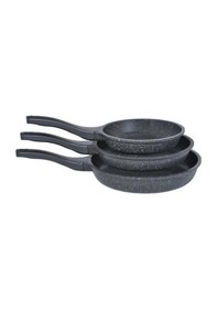 Resim Thermoad Granit Döküm Tava Seti 3'lü 20-24-28 CM Gri 