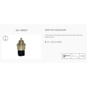 Resim KLF GERİ VİTES MÜŞÜRÜ FORD CARGO KARGO 2324 2524D 2230 4030 1830 1824 0501210058 KLF 140031 