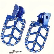 Resim Chuangyinshop Sur-ron Light Bee S X İçin 2 Adet Çivili Mavi Cnc Ayak Desteği Pedalları Off-road Elektrikli Bisiklet 