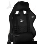 Resim Rio Terletmez Kısmi Derili Kadife Kumaş Kırmızı Siyah Gaming Oyuncu Koltuğu -3 Siyah 