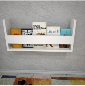 Resim Emkawood Emkawood Dream Montessori Asma Kitaplık Beyaz 