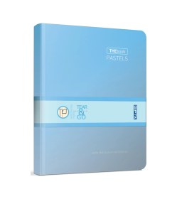 Resim The Book Pastel 20x28 400 Yaprak 4 Bölmeli Sert Kapak Ciltli Defter 3486 Kareli Pastel Açık Mavi Pastel Açık Mavi 