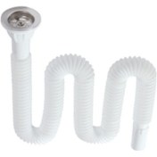 Resim Uzun Körüklü Lavabo Sifonu Gider Borusu Gırtlak Boru Gider Borusu 