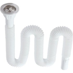 Resim Uzun Körüklü Lavabo Sifonu Gider Borusu Gırtlak Boru Gider Borusu 