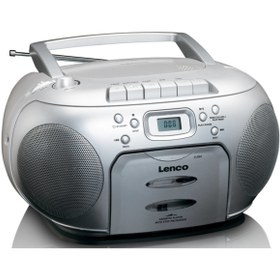 Resim Lenco Scd-420 Sı Taşınabilir Radyo / Cd / Kasetçalar, Gümüş Gri 