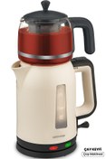 Resim Goldmaster IN-6337 Çay Keyfi Siyah Elektrikli Çay Makinesi No Bpa 2200W Goldmaster