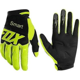 Resim Smart Fox İçin Bisiklet Eldiveni - Dirtpaw Unisex Motosiklet Eldivenleri Dağ Bisikleti Motokros All---mavi Xxl. 