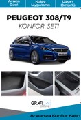 Resim GRAFICAR DESIGN Peugeot 308/t9 Konfor Seti - Iç Trim Kumaş Kadife Kaplama-ses Izolasyon Amaçlı Ürün 