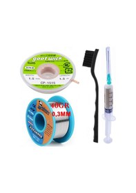 Resim Lehim Teli Mechanic 63sn/37pb 40 Gr 0,5mm, Flux Lehim Toplama,lehim Emme Fitili 1,5mm 4in1 X01 