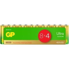 Resim GP Alkaline AA 1.5V Pil 12'li 