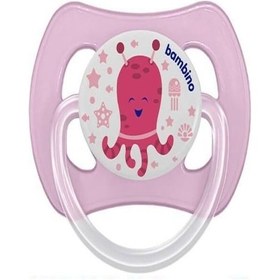 Resim Bambino Desenli Kelebek Damaklı Emzik No:3 Pembe Ahtapot Pembe 
