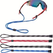 Resim 4'lü Gözlük Kayışı - Gözlük Tutucu Kayış - Gözlük Zinciri Kolye İpi - Spor Moda Gözlük Kayışı Kordonu Ayarlanabilir Gözlük Bağlama İpi - Moda Cam veya Reçeteli Cam için 