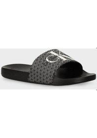 Resim Calvin Klein Erkek Terlik Ym0ym00955 0gm Siyah-beyaz Beyaz - Siyah 