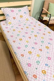 Resim Organik Tek Kişilik Lastikli Çarşaf Seti - Bahar Dansı 80 x 180 