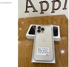Resim Apple iPhone 16 Pro Max İkinci El YD | 256 GB | Çöl Titanyum 