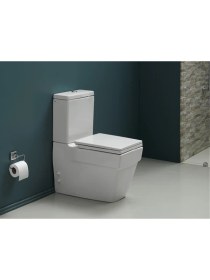 Resim Turkuaz Mona Duvara Sıfır Klozet (Alttan Çıkışlı) 