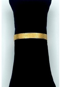 Resim Takı Gezegeni Simli Sade Gold Paslanmaz Çelik Kelepçe Bileklik Gold 