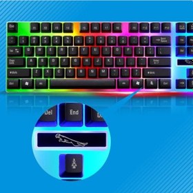 Resim Ally G21b Led Işıklı Oyuncu Klavye Mouse Seti 