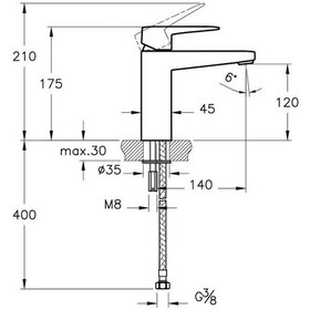 Resim Artema Root Square A4273136 Lavabo Bataryası Mat Siyah 