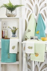 Resim 6 Parça Mutfak Kurulama Bezi 30 X 50 Cm Mint 