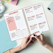 Resim 1 Ağaç Desenli Tarih Yok A5 Günlük Not Defteri Plan Takvimi, Ofis, Şirket Kırtasiye, Okul Malzemeleri, Gelecekteki Hedeflere Ulaşmak İçin Günlük Plan Kaydı 