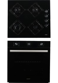 Resim Exep EO320 - EF260 Elegra 2 Li Siyah Ankastre Set 