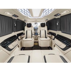 Resim MOPS Mercedes - Benz Vito 116 BlueTec 2016 VİP PLİSE PERDE(İMALATTAN) 1.KALİTE SİYAH KUMAŞ 