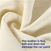 Resim 1 adet Premium Geyik Derisi Araba Havlusu - Ultra Emici, Lint-Free, Doğal, Yumuşak ve Nazik Temizlik Bezi Arabalar, Yatak ve Dijital Ekipmanlar için - Yüksek Kaliteli Koyun Derisi Chamois Alternatifi, Temizlik Havlusu 