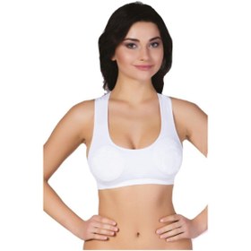Resim Form Angel Kadın Beyaz Kalın Askılı Sporcu Sütyeni 5322 