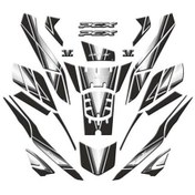 Resim Honda Pcx 2025 Uyumlu Tankpad Full Set 36 Parça Gri Beyaz Renk 