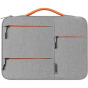 Resim Monyee 14 İnç Su Geçirmez İş Laptop Çantası, Pu Tutma Kolu, Gri, Siyah, Lacivert Seçenekli Laptop Çantası 