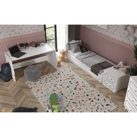 Resim WENCE Hayal Modern Bebek Odası Takımı Beyaz - 3 Parçalı Tamamı 1. Kalite Mdf 