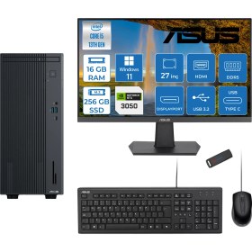 Resim Asus Expertcenter P500MV I5-13420H 16 GB 256 GB SSD W11Home 6 GB RTX3050 IPS 27" Monitör WM5136216512B0DH01 - Zetta USB 