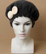 Resim Skygo Saç Kurulama Banyo Duş Bonesi – %100 Pamuk , Fiyonklu Siyah 