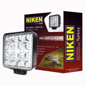 Resim Niken Çalışma Lambası Off Road Sis Farı Lambası 16 Ledli Kare 16 Ledli 