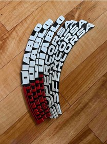 Resim Motorsiklet Lastik Yazısı Pirelli Diablo Supercorsa 4 Adet 1.9 Cm 