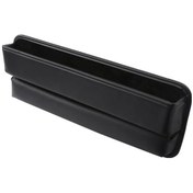 Resim Oto Koltuk Aralığı Deri Depolama Kutusu - 33x12.5cm Siyah Araç Gereci, Eşya Saklama Çubuğu 