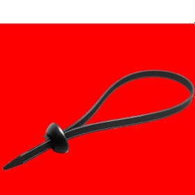 Resim Kablo Bağı Tokalı Düğme Başlıklı Plastik Cırt Kelepçe 7.6x380 Mm 100 Adet 