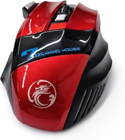 Resim Coverzone Kablosuz Oyuncu Mouse - 3200 DPI Ayarlanabilir Hassasiyet, RGB 7 Renk LED Aydınlatma, Şarjlı, Ergonomik Tasarım, 2.4GHz Wireless Gaming Mouse | GW-X7 (Kırmızı) 