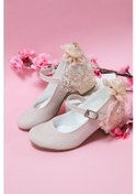 Resim Gimer - Topuklu Pudra Simli Kız Çocuk Ayakkabı - Mwm012516Pg Pudra 